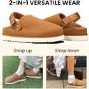 Women's Clogs Slip-On Mules Slippers with Adjustable Strap Non-Slip Sole Memory Foam Comfortable Women Platform Clog (8)
