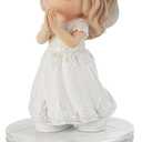 Precious Moments Holy Communion Girl Musical Figurine  Plays The Lords Prayer  First Communion Gift for Girls, Religious Keepsake for Catholic and Christian Faith (Multicolor)