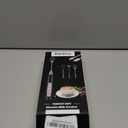 Milk Frother Handheld Rechargeable, Frother Wand Drink Mixer Electric Whisk for Coffee, Detachable With 3 Stainless Whisks, Hand Mixer for Lattes, Cappuccino, Matcha, Egg, No Stand,Black