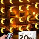 OLEEK Ramadan Lights Decorations 20 ft- Ramadan Decorations for Home 2026 - Ramadan Decoration Lights (40 LEDs)- Ramadan Gifts for Kids - Ramadan Decor - زينه رمضان - Ramadan led Lights