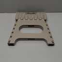 Non-Slip Folding Step Stool, Sturdy Safe Enough - Holds up to 300 Lb - 11 inch Footstool for Adults or Kids, Folding Ladder Storage/Opens Easy, for Kitchen,Toilet,Camping (Light Tan, 11'')