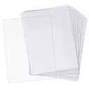 AHANDMAKER 20 Pcs Clear PVC Flexible Plastic Board Sheet, 8.25 x 11.75 inch Clear Plastic Sheet with Protective Paper for Craft, DIY Models, Stencils, Picture Frames, Display Projects