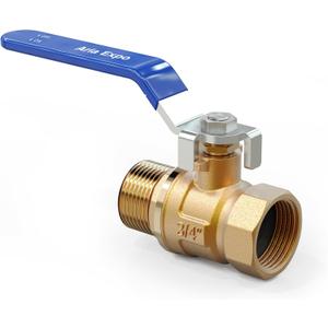 2 x Garden Hose Shut Off Valve Hose Connector Heavy Duty 3/4 Ball Valve With Brass Inlet and Outlet Water Valve Garden Hose Quick Connect Hose Attachment