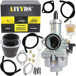 PZ30 Carburetor Filter kit Compatible with 125cc 140cc 150cc 160cc 200cc 250cc 300cc CG 4-stroke Engine XR200 XR200R Motorcycles ATV Go Kart Kazuma SunL Roketa Mikuni Baja CRF KLX TTR