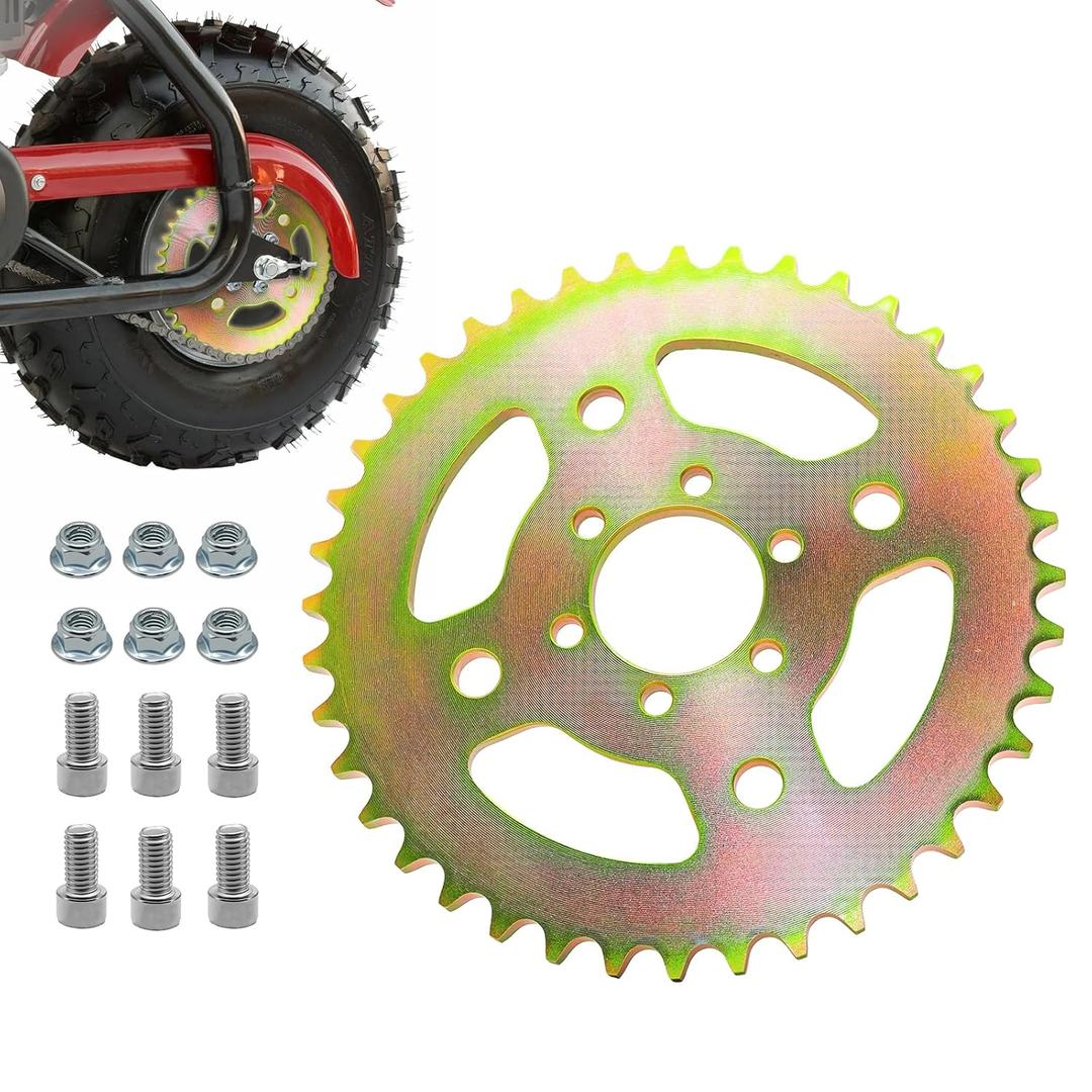 40 Tooth Mini Bike Sprocket for 40/41/420 Chain, Rear Sprocket 37mm Bore with 6 Hole Fit for Coleman CT100U CC100X Baja Doodle Bug DB30 Monster Mega Moto MMB105 Mini Bike Parts