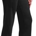 Alaroo Capri Pants for Women High Waisted Yoga Pants with Pockets - Cropped Workout Leggings for Athletic, Casual Summer (Black, L)