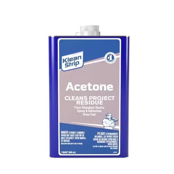 Acetone Cleans Projects Residue One Quart 946 Ml