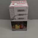 Mustry Glass Drink Dispenser for Parties, 1 Gallon Beverage Dispenser with Stand and Spigot Solid Stainless Steel, Used as Lemonade Dispenser Sun Tea Jar Kombucha Jar