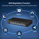 10-Port 10G/2.5G Ethernet Switch with Dual 10GBASE-T, Vimin 8X 2.5G +2 x 10Gb RJ45 Ports Unmanaged Switch, 80Gbps Capacity, 10G Switch Desktop/Wall Mount Network Switch for NAS, PC, Wireless AP