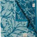 SOFE H&L | Playa Velour Large Beach Towel Pack of 2 (35” x 70”) Flowers - Green | Thick, Premium, Fade Resistant, Durable | Luxury Resort Quality Pool Towel, Turkish Beach Towel with Shoulder Strap, Set of 2