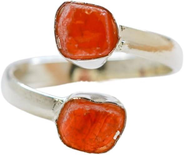 Adjustable Carnelian Gemstone Ring, 18K Gold or Silver Plated Brass Adjustable Carnelian Gemstone Ring, 18K Gold or Silver Plated Brass
