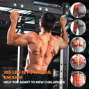 Innstar Pull Up Assistance Bands, Heavy Duty Resistance Band for Pull Up Assist, Adjustable Resistance 165-265lbs with Fabric Feet/Knee Rest, Pull Up Bands Assistance Bands