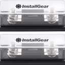 InstallGear 0/2/4 Gauge ANL Fuse Holder with 100 Amp Fuse - 2 Pack - Use with 0, 4, 8, or 10 Gauge Ring Terminals