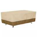 Patio Furniture Covers Waterproof, Heavy Duty Outdoor Sectional Cover, High Wind Resistant & Anti-UV , 48" x 96", Brown and White
