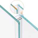 78" (2pieces X39") Sliding Shower Door Side Seal Strip Frameless Shower Door Side Sweep for 3/8" Sliding Glass Door, with 3/5" Flip