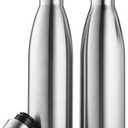 YEBTS LIFE 2Pcs Triple-Insulated Stainless-Steel Water Bottles, 12 Oz Reusable Vacuum Thermal Flask, Leak Proof Metal Water Bottles for Gym, Sports and Work, Picnic & Camping