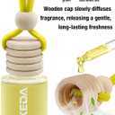 Ikeda Car Air Freshener: Hanging Car Smell Air Freshener | 10ml Round Hanging Car Decoration | Long Lasting Fragrance | For Auto Home | 1pcs (Lemon(Circular))