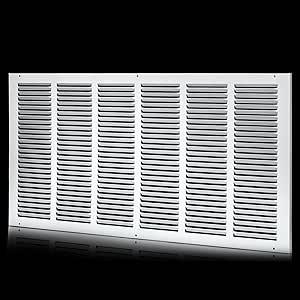 30x14 Return Air Grille(Duct Opening Size),Air Return Vent Cover,Flat Vent Cover,Rejillas De Aire Acondicionado Para Casa,Return Air Grilles,Outer Dimensions:31.75"Wx15.75"H(30"W x 14"H, Duct Opening)