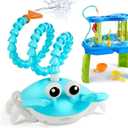Water Table Pump, 5400mAh Battery Powered Cordless Rechargeable Pump, Large Water Flow Water Table Toys Outside Water Play Table Accessories for Toddlers Kids