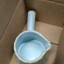 Espresso Cup Ceramic, Espresso Accessories, Espresso Measuring Cup with Handle, Expresso Shots Cups with Spout, 6 OZ / 200ML, Light Green