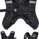 Henkelion Weighted Vest Weight Vest for Men Women Kids Weights Included, Body Weight Vests Adjustable for Running, Training Workout, Jogging, Walking (20 lbs, Black)
