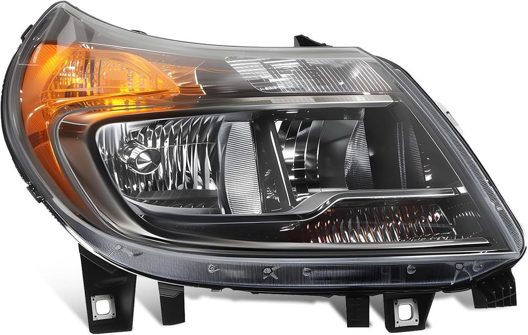 Headlight w/DRL Compatible with Promaster 1500 2500 3500 2014-2022
6Pins w/bulb Halogen Headlamp Assembly Passenger Right Side CH2503291