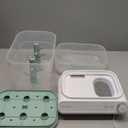 Momcozy 3 Layers Large Bottle Sterilizer and Dryer, Fast Sterilize and Dry, Universal Bottle Sterilizer for All Bottles & Breast Pump Accessories, Touch Screen & Auto-Off Bottle Sanitizer (Green)