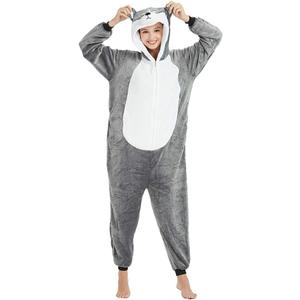 Easter Bunny Costume Rabbit Animal Dog Onesie for Adult Women Men Husky Puppy Plush One Piece Pajamas Cosplay (X-Large)