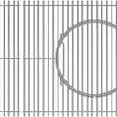 Gourmet BBQ System Grate Replacement Parts for Weber Genesis II 400 Genesis II LX 400 Series Grill,Cooking Grid for Weber Genesis II/LX E410 E435 E440 S410,66097 66089,Stainless Steel