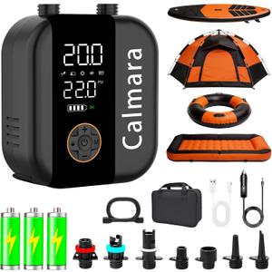 B1 Electric Paddle Board Pump,Rechargeable 10000mAh Cordless/12V DC 22 PSI High Pressure SUP Pump,Inflation & Deflation,Auto-Off for Stand Up Surfing Kite,Tent,Boat Gift for Men