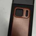 BLACKBROOK Leather Case for iPhone 17 Pro  Harlan Handcrafted Snap-On Cover, Full Grain Leather with TPU Bumper, MagSafe Compatible, Touch Glass Camera Button, Luxury Gift Box Brown