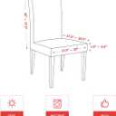 Horaldaily 4PCS Christmas Dining Chair Covers,Watercolor Red Poinsettia Stretch Removable Washable Slipcover Chair Protector for Dining Room Home Decor