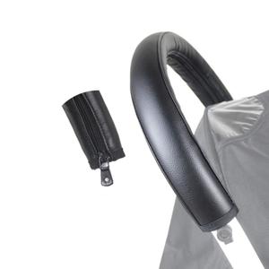 SeedFuture Stroller Handle Cover Black Compatible for Babyzen Yoyo Yoga, PU Leather Pram Handle Protector Stroller Accessories, Pushchair Armrest Handle Protector Cover