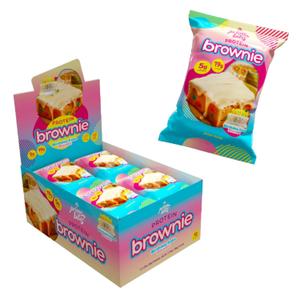 Prime Bites Protein Brownie, High Protein, Collagen Fortified Low Sugar Treat, Delicious Snack - 12 Bars per Box (Birthday Cake Blondie)