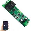 2-Channel WiFi Smart Switch Relay Module, TUYA/Smart Life App for Smart Home Remote Control, Momentary Time Adjustable, Compatible with Alexa/Google Assistant