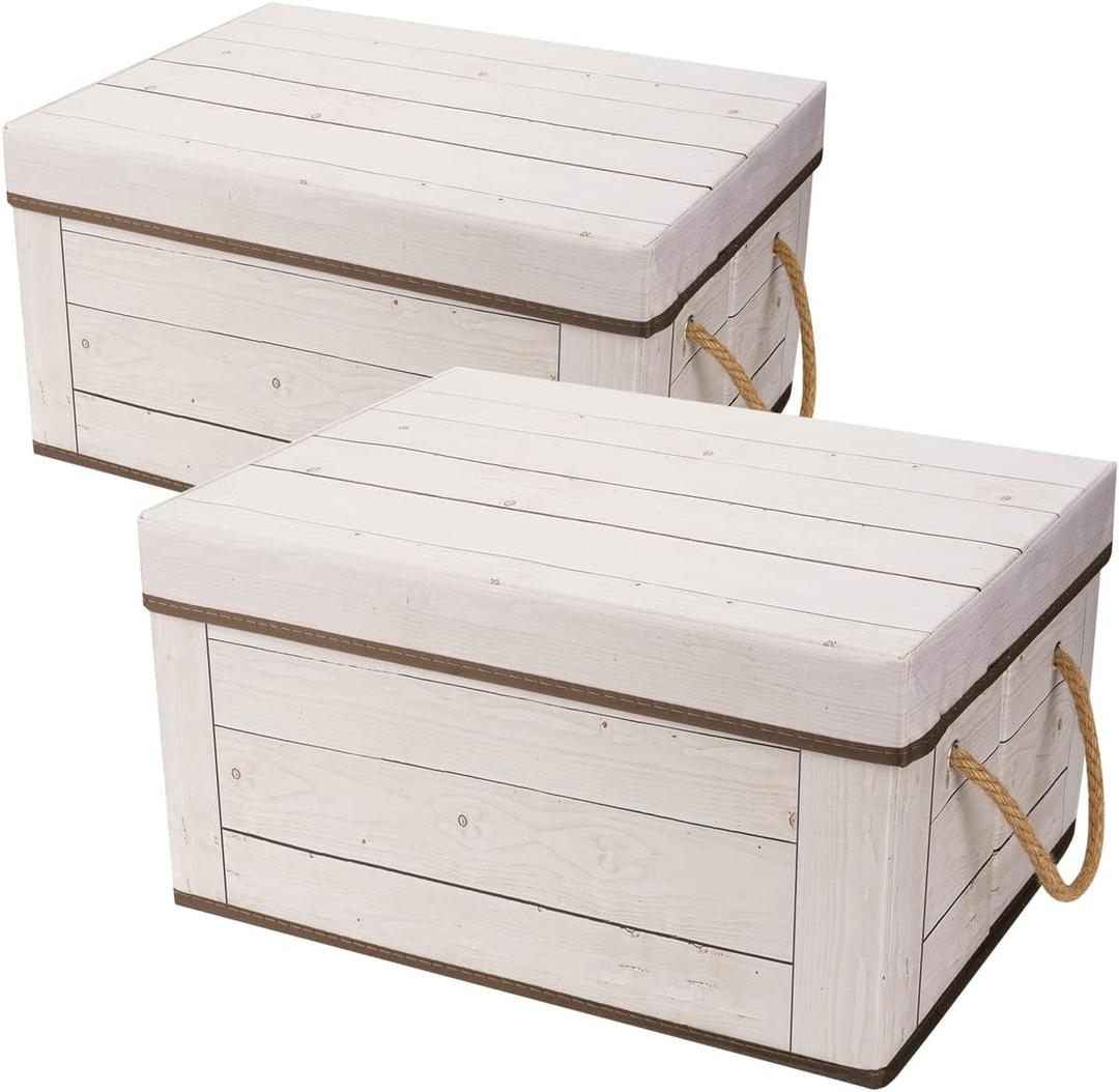 12x12x10 Water Hyacinth Folding Cube Wicker Storage Basket for Shelves, Pantry, Kitchen Organization and Storage