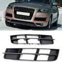 Front Bumper Lower Fog Light Lamp Grill Grille Cover Trim Bezel Fit for Audi Q7 2010 2011 2012 2013 2014 2015