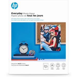 HP Everyday Photo Paper, Glossy, 8.5x11 in, 25 sheets (Q5498A)