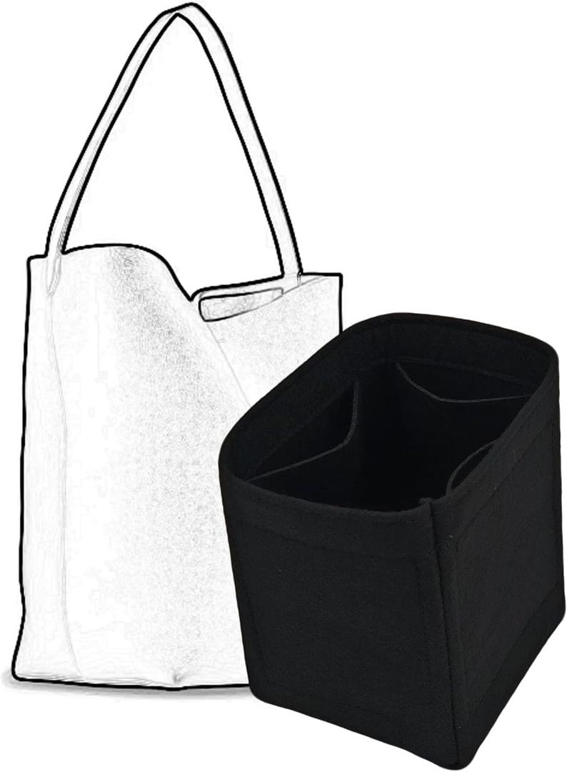 The Row Park Tote Organizer,The Row Park Tote Insert (Medium, Black)
