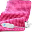 Pink Heating Pad for Period Cramps, CooCoCo FSA Wearables Large Heated Pad, Gifts for Mom Wife Teens Her, FSA HSA Eligible Menstrual Heat Pad, Cute Hot Pad for Back Pain Relief, Must Haves for Women