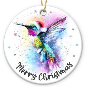8 x Hummingbird Christmas Ornament 2025 - Hummingbird Ornaments for Christmas Tree, Gifts for Girls, Friends, Humming Bird Christmas Decorations 2025, Bird Gifts for Bird Lovers Women