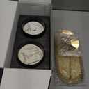 Kelly's Custom Candles Rotating Candle Set, Candles for Women - Sandalwood Rose & Lavender Eucalyptus, Angel+Snowflake Design, Aromatherapy, Stress Relief, 2x16 oz, Black (Large(2-Pack))