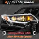 TODO Headlights Assembly Compatible with 2016-2018 Kia Optima Headlamps Pair Replacement without DRL 92101D5000 92102D5000 KI2502196 KI2503196 RH Passenger Side