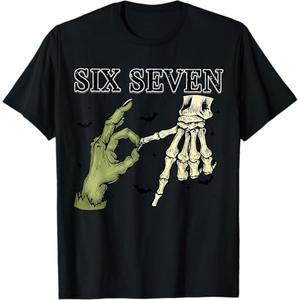 Vintage Six Seven Meme Retro Gift for Men Women Kid Boy Girl T-Shirt (Small)