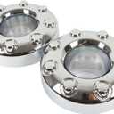 2PCS Replacement for 2005-2018 F-350 F350 Dually Front 4X4 Open Chrome Wheel Center Hub Cap Replaces 5C3Z1130TA