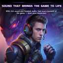 Acer 2.4GHz Wireless Gaming Headsets for PS5, PS4, PC, Switch, Tri-Mode Bluetooth Gaming Headset with Mic, Stereo Sound, 40+Hr Battery, 50mm Drivers - Black