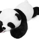 Wepop 5lb Weighted Stuffed Animals, 24in Big Panda Plush, Cute Soft Plushie Pillows for Adults Boys Girls