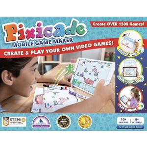 Pixicade: Transform Creative Drawings to Animated Playable Kids Games On Your Mobile Device - Build Your Own Video Game, Multicolor, PXBIEF2800 Small Pixicade: Transform Creative Drawings to Animated Playable Kids Games On Your Mobile Device - Build Your Own Video Game, Multicolor, PXBIEF2800 Small