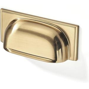 SAILING 10 Pack Cabinet Cup Handle- 2.5"/64mm Champagne Bronze Cabinet Cup Pulls Cabinet Handles Kitchen Hardware Bathroom Living Room Drawer pulls