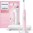 Philips Sonicare ProtectiveClean 6500 Rechargeable Electric Toothbrush, with Pressure Sensor, 3 Cleaning Modes, SmarTimer and QuadPacer, 14-Day Battery Life, Charging Travel Case, Pink, HX6462/06